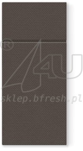 Punta - Punta cutlery pockets 32 x 38 cm Brown 1/8 folded