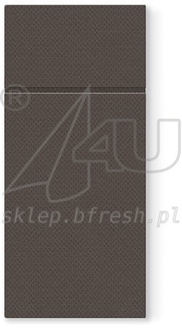 Punta - Punta cutlery pockets 32 x 38 cm Brown 1/8 folded