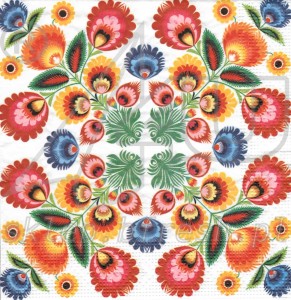 Lunch napkins 33 x 33 cm 3-ply 1/4 fold Everyday ED-084