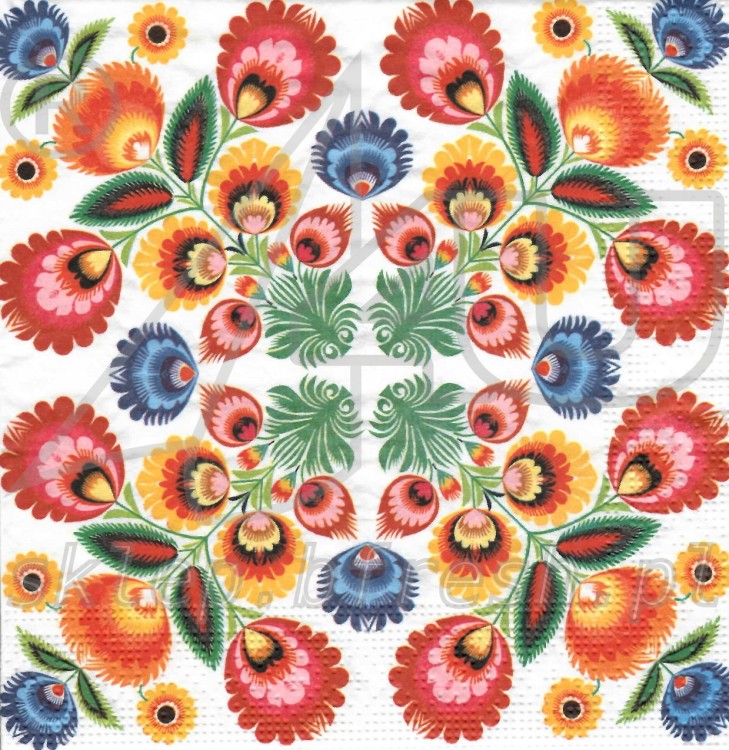 Lunch napkins 33 x 33 cm 3-ply 1/4 fold Everyday ED-084