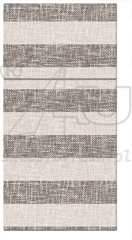 Airlaid cutlery pockets 40 x 40 cm Linen Stripes Brown