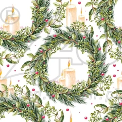 Christmas napkins 33 x 33 cm 3-ply 1/4 fold 20 pcs BN-125                                                                                                