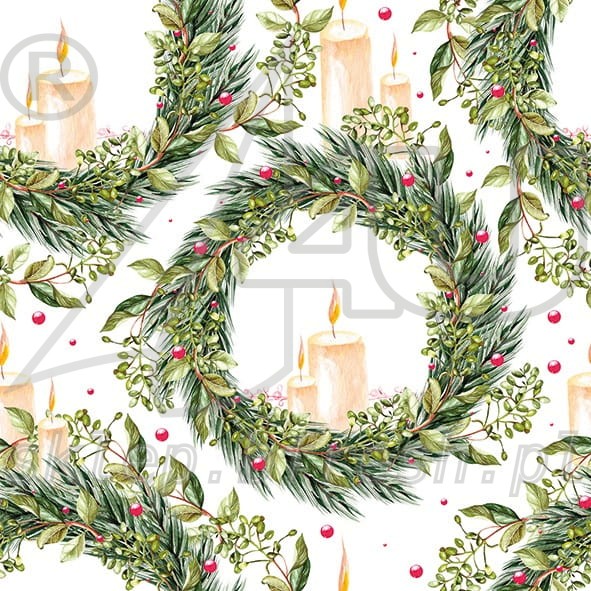 Christmas napkins 33 x 33 cm 3-ply 1/4 fold BN-125