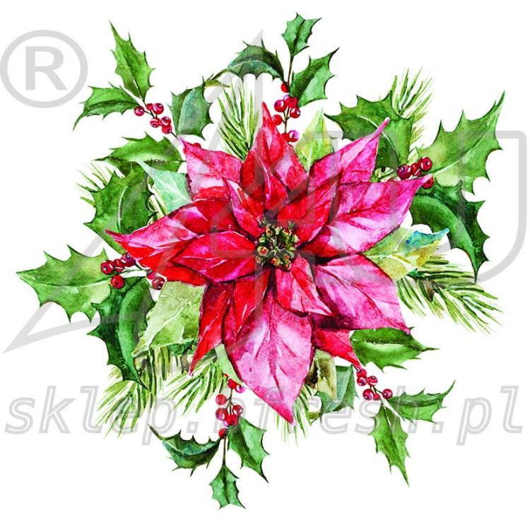 Christmas napkins 33 x 33 cm 3-ply 1/4 fold BN-131