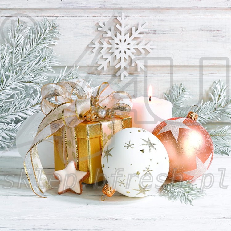 Christmas napkins 33 x 33 cm 3-ply 1/4 fold BN-134