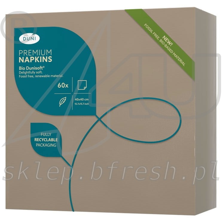 Bio-Dunisoft napkins 40 x 40 cm Greige
