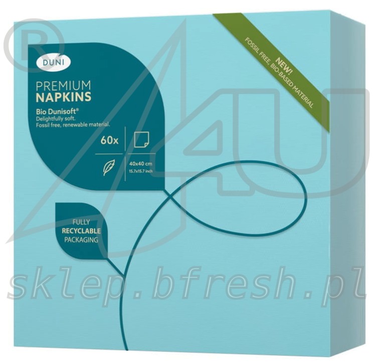 Bio-Dunisoft napkins 40 x 40 cm Mint Blue