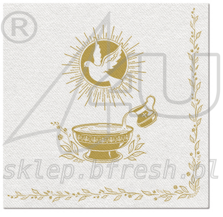 Airlaid napkins 40 x 40 cm Baptism Blessing