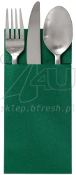 Airlaid cutlery pockets 39 x 40 cm Dark Green 1/8 folded 50 pcs