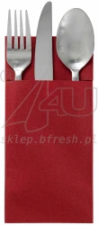 Airlaid cutlery pockets 39 x 40 cm Bordeaux 1/8 folded 50 pcs