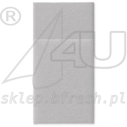 Airlaid cutlery pockets 40 x 40 cm Silver 1/8 folded 25 pcs