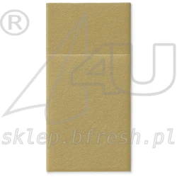 Airlaid cutlery pockets 40 x 40 cm Gold 1/8 folded 25 pcs