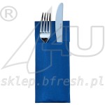Point to Point  cutlery pockets 32 x 38 cm Dark Blue 1/8 folded 50 pcs 