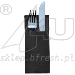 Point to Point cutlery pockets 32 x 38 cm Black 1/8 folded 50 pcs