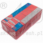Tissue napkins 33 x 33 cm Red 3-ply 1/4 folded 200 pcs