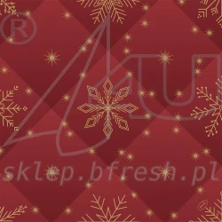 Bio-Dunisoft napkins 40 x 40 cm Rhombus Bordeaux 60 pcs