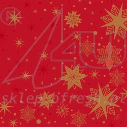 Bio-Dunisoft napkins 40 x 40 cm Stargazing Red 60 pcs