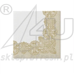 Airlaid napkins 40 x 40 cm Royal Lace Gold 50 pcs