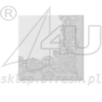 Airlaid napkins 40 x 40 cm Royal Lace Silver 50 pcs
