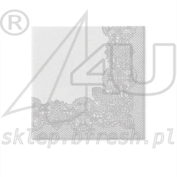 Airlaid napkins 40 x 40 cm Royal Lace Silver 50 pcs