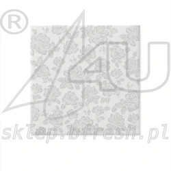 Airlaid napkins 40 x 40 cm Subtle Roses Silver 50 pcs
