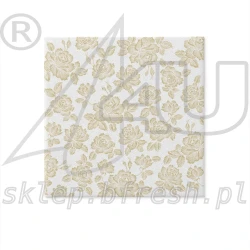Airlaid napkins 40 x 40 cm Subtle Roses Gold 50 pcs
