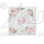 Airlaid napkins 40 x 40 cm Baby Feet Light Pink 50 pcs