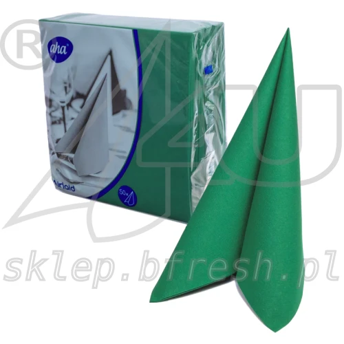 Serwetki flizelinowe Airlaid Hanke Tissue AHA 40 × 40 cm butelkowa zieleń 50 szt