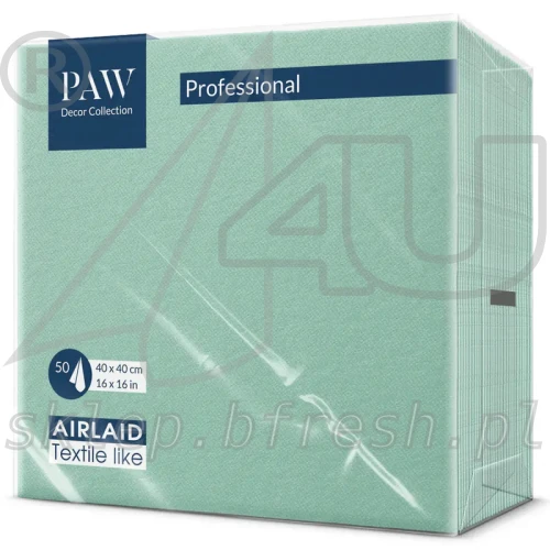 Serwetki flizelinowe Airlaid PAW 40 × 40 cm miętowe 50 szt