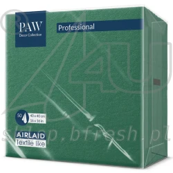 Paw Airlaid napkins 40 x 40 cm Dark Green 50 pcs