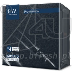 Paw Airlaid napkins 40 x 40 cm Black 50 pcs
