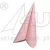 Serwetki flizelinowe Airlaid Duni 40 × 40 cm róż pudowy
