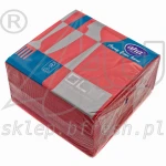 Tissue napkins 40 x 40 Red 3-ply 1/4 folded 100 pcs