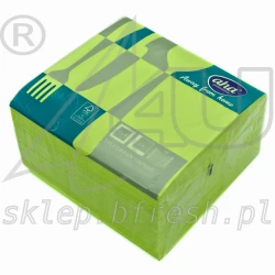 Tissue napkins 40 x 40 Lime 3-ply 1/4 folded 100 pcs