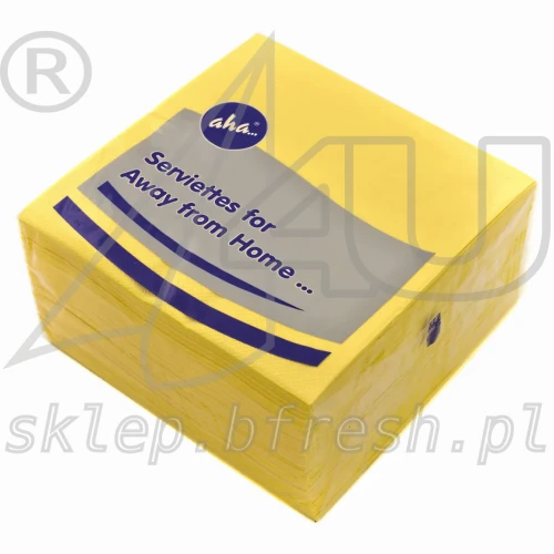 Serwetki papierowe Hanke Tissue AHA 40 x 40 cm 3w żółte 100 szt