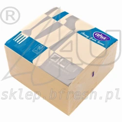 Tissue napkins 40 x 40 Cream 3-ply 1/4 folded 100 pcs
