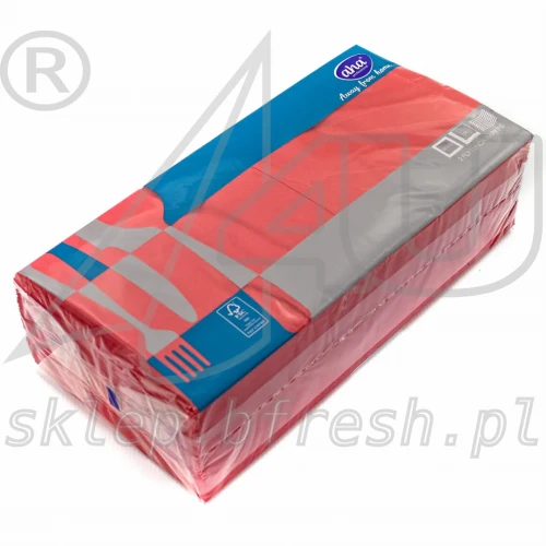 Serwetki papierowe Hanke Tissue AHA 33 x 33 cm 2w czerwone 250 szt