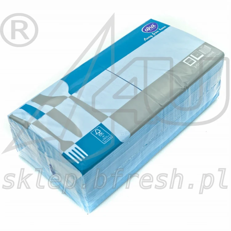 Serwetki papierowe Hanke Tissue AHA 33 x 33 cm 2w niebieskie 250 szt