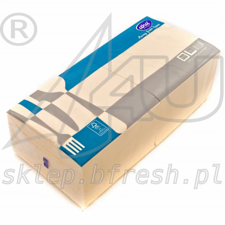 Serwetki papierowe Hanke Tissue AHA 33 x 33 cm 2w szampan 250 szt