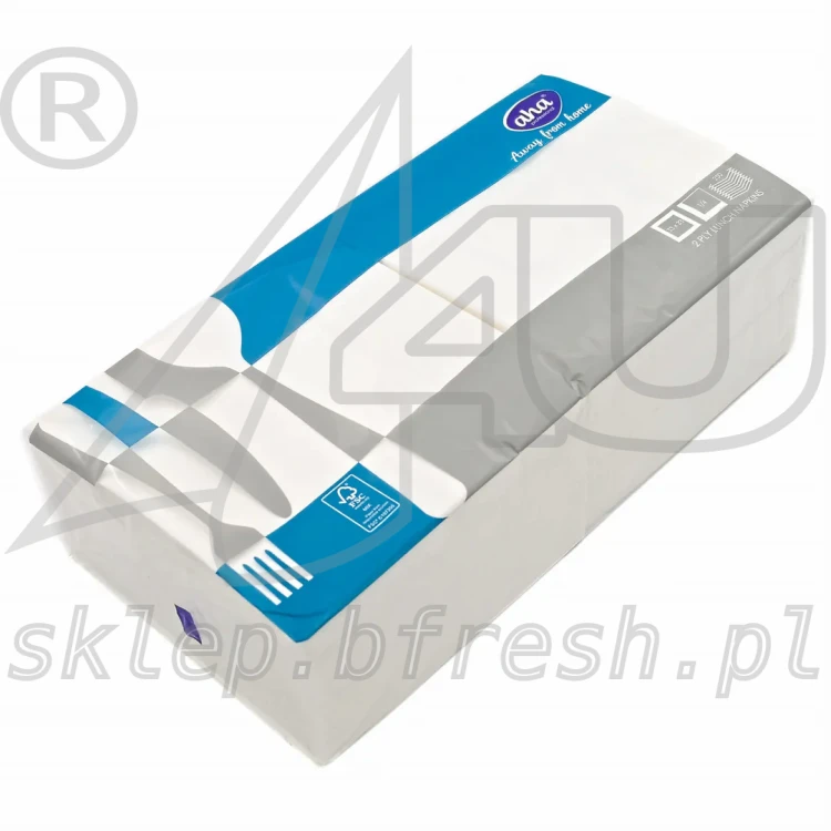 Serwetki papierowe Hanke Tissue AHA 33 x 33 cm 2w białe 250 szt