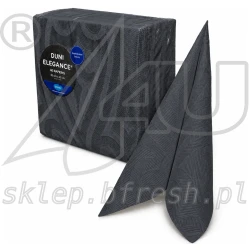 Duni Elegance Lily napkins 40 x 40 cm Black 40 pcs