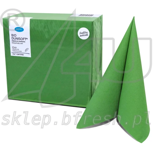 Serwetki flizelinowe Airlaid Bio-Dunisoft 40 × 40 cm soczyście zielone 60 szt