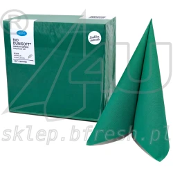 Bio-Dunisoft napkins 40 x 40 cm Dark Green 60 pcs