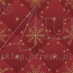 Bio-Dunisoft napkins 40 x 40 cm Rhombus Bordeaux 60 pcs