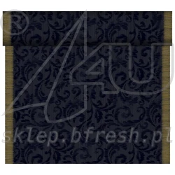 Table runner Dunicel 24 x 0,4m Rich Damast Black 